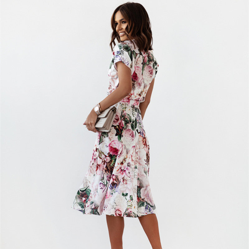 Wanda® | Women'S Floral Midi Wrap Dress