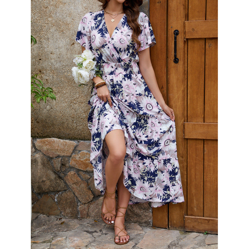 Violeta® | Women'S Floral Wrap Midi Dress