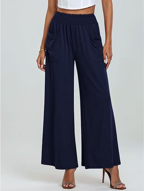 Julieta® | Women'S Comfortable Culottes With Elastic Waistband And Side Pockets