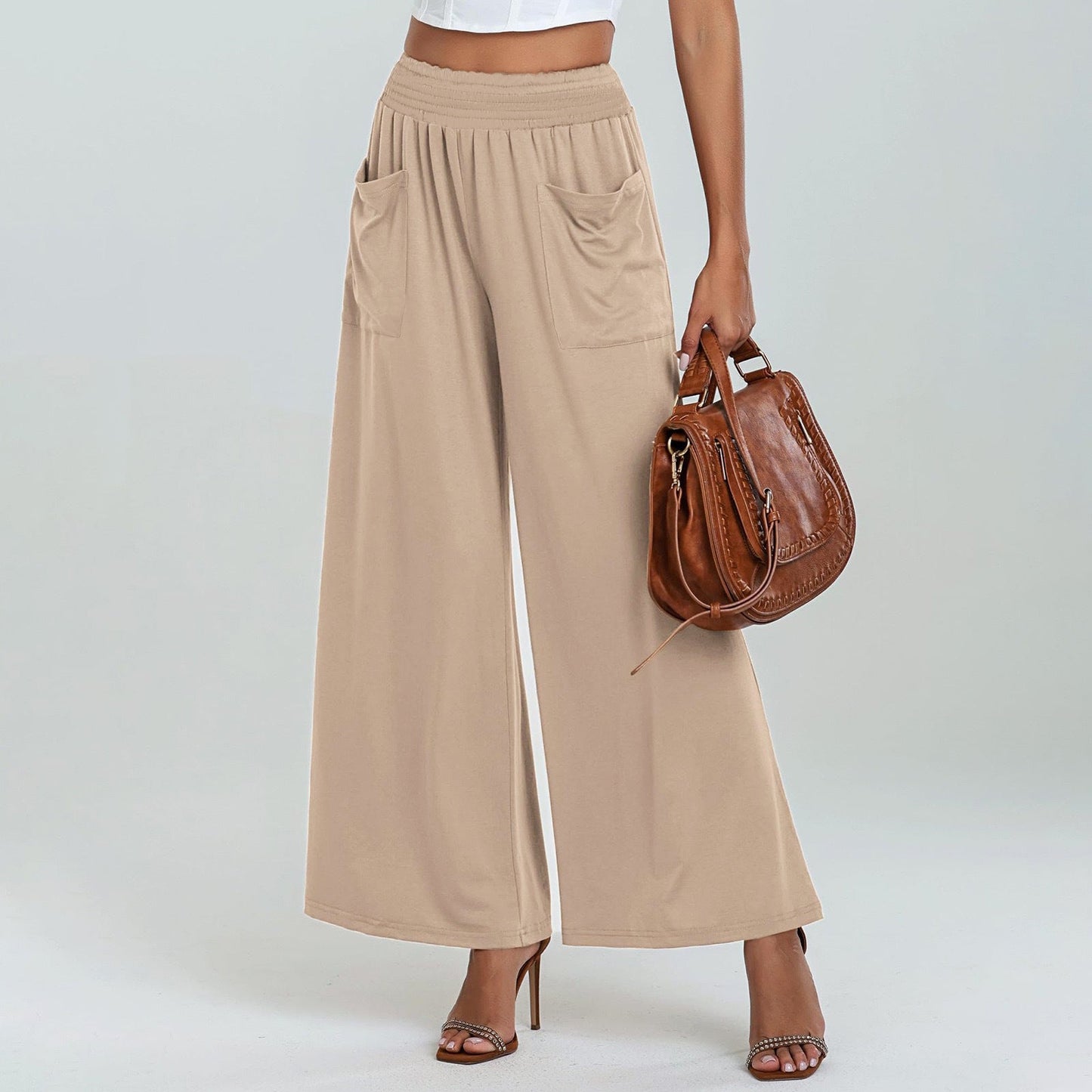 Julieta® | Women'S Comfortable Culottes With Elastic Waistband And Side Pockets