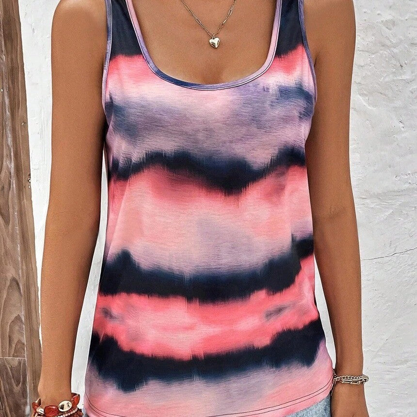 Silvia® | Women'S Sleeveless Tank Top In A Modern Color Pattern