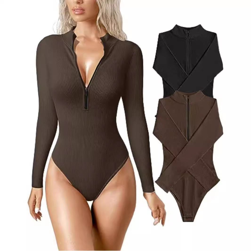 Vera® | Women'S Zip-Up Swimsuit With Long Sleeves
