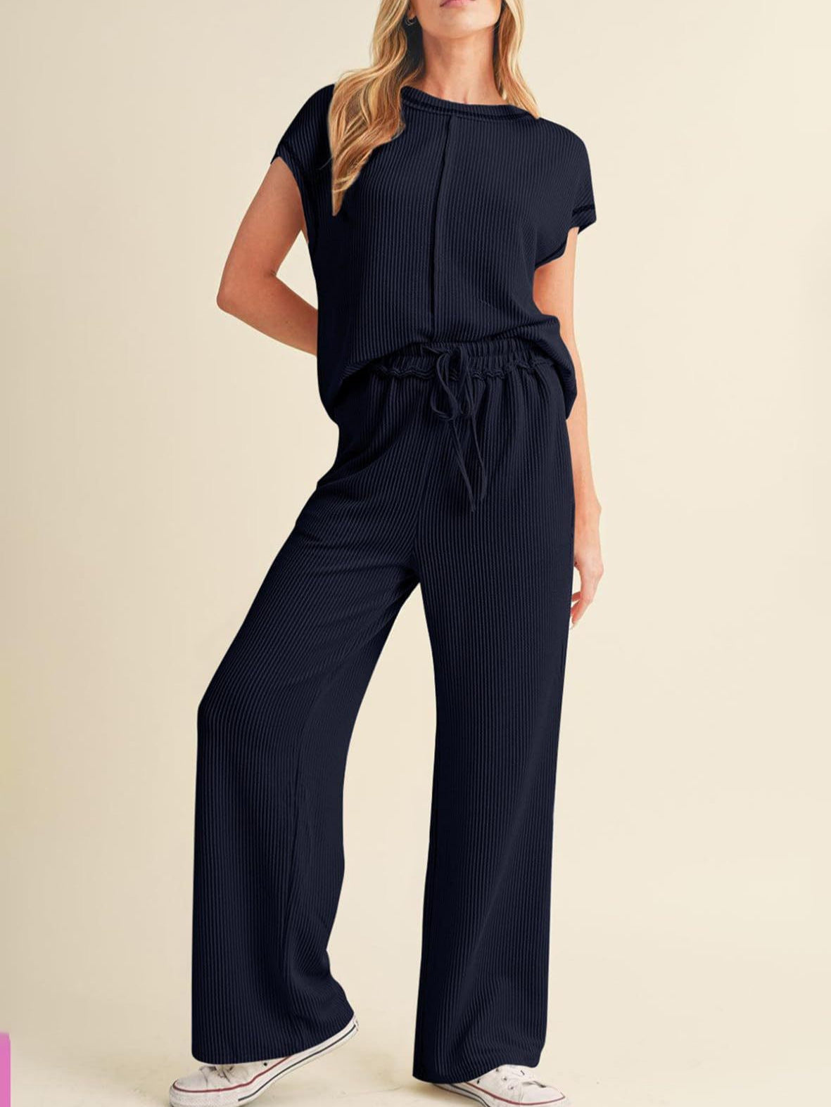 Tatiana® | Women'S Comfortable Wide-Leg Jumpsuit With Elastic Waistband