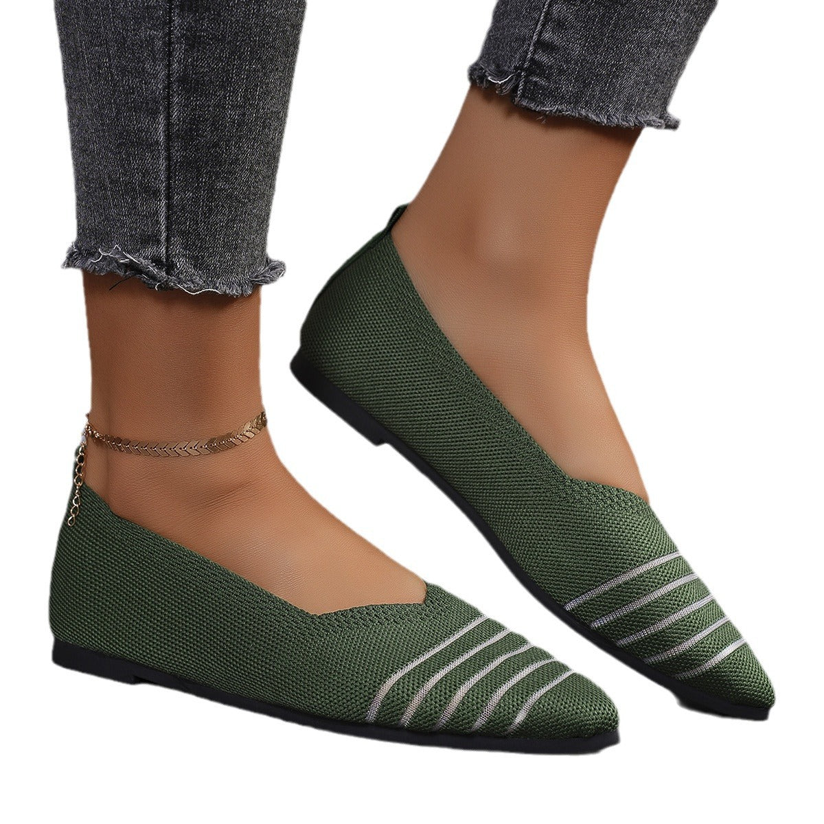 Xochitl® | Women'S Comfortable Mesh Ballerina Flat With Elastic Slip-On