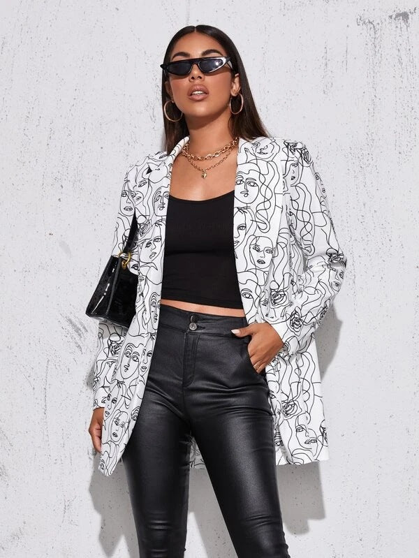 Ruth® | Women's blazer with art print