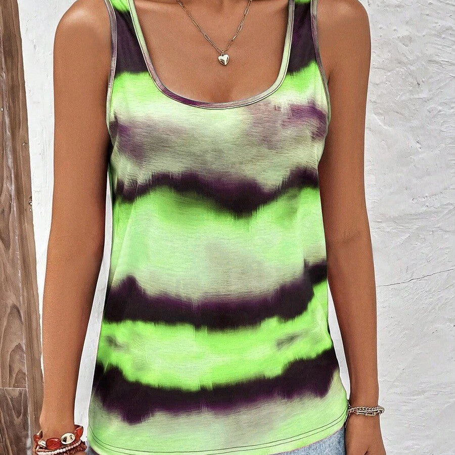Silvia® | Women'S Sleeveless Tank Top In A Modern Color Pattern