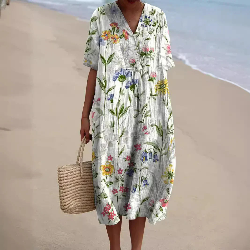 Flor® | Colorful Floral Summer Dress