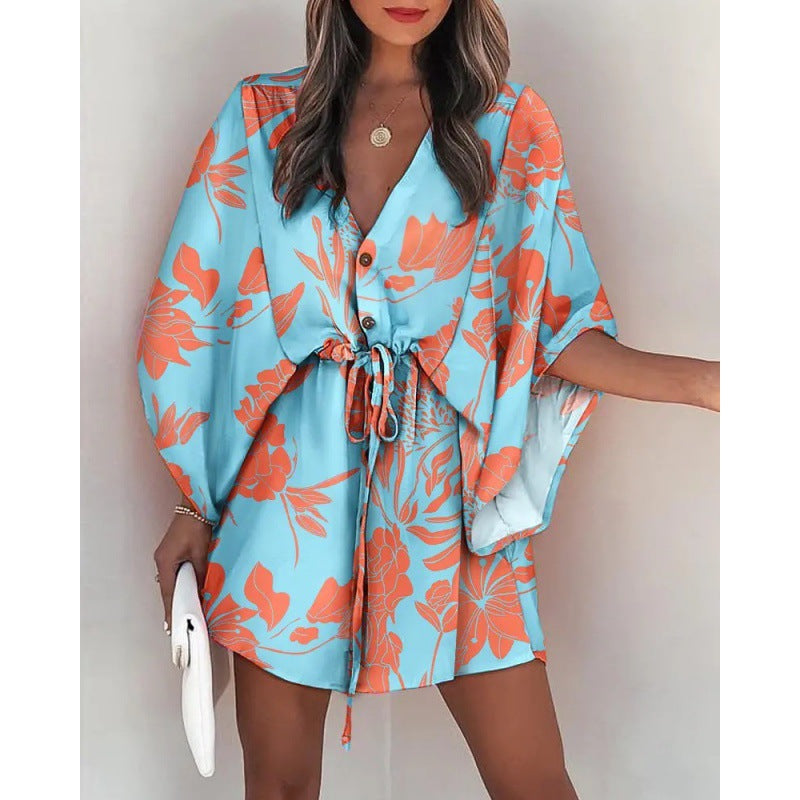 Brenda® | Women'S Floral Print Button-Up Dress