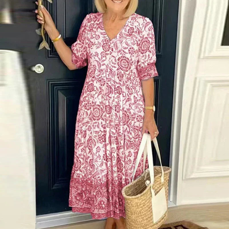 Graciela® | Bohemian V-neck dress for women