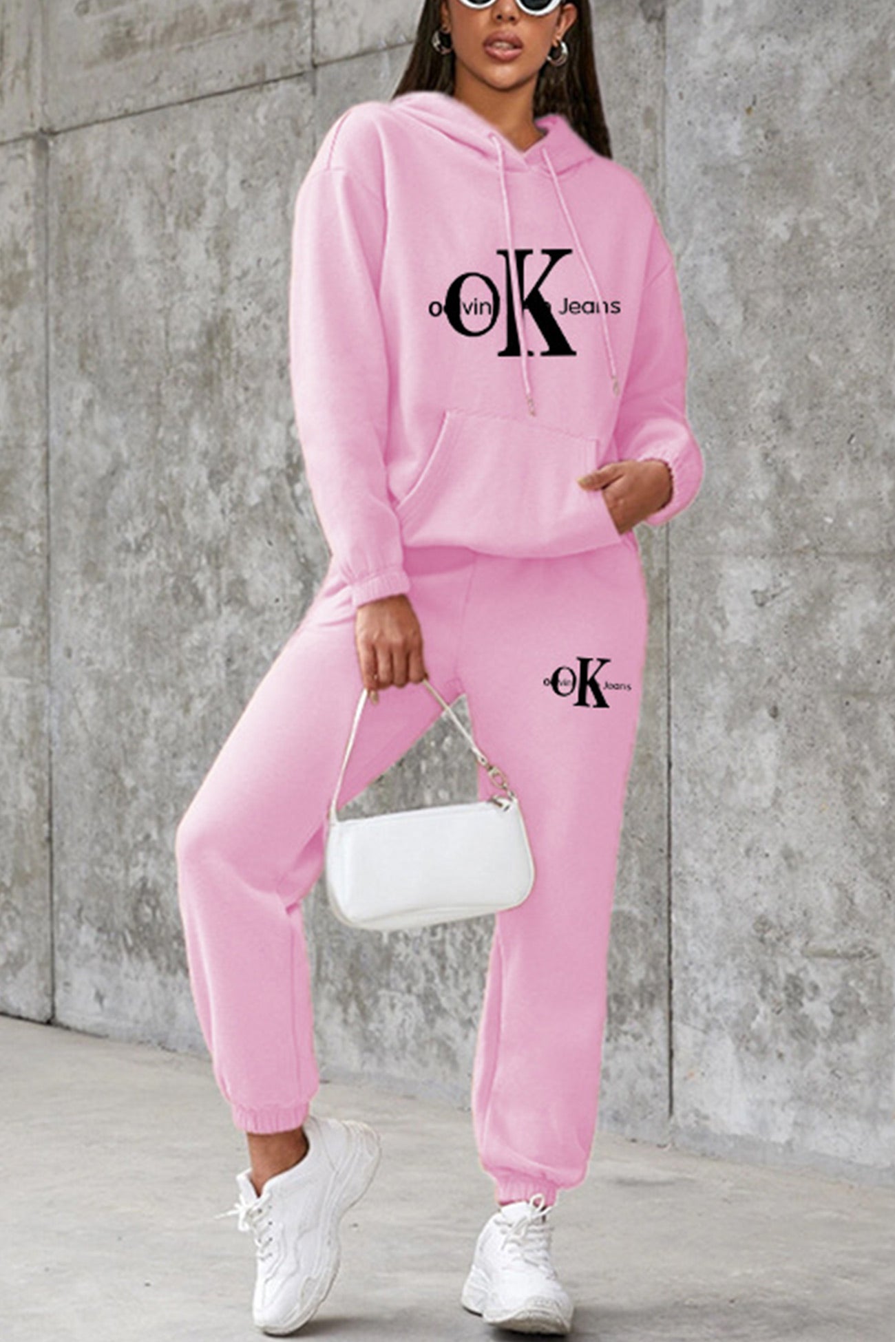 Margarita | Letter print hooded suits