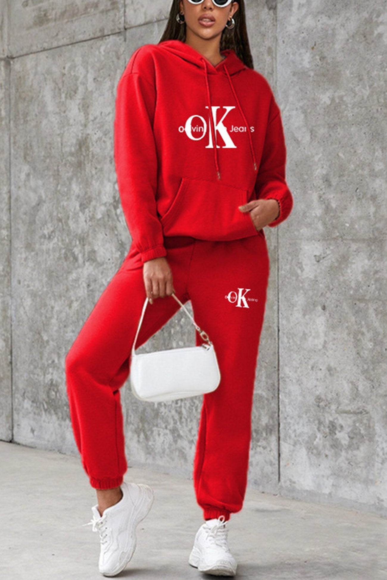 Margarita | Letter print hooded suits