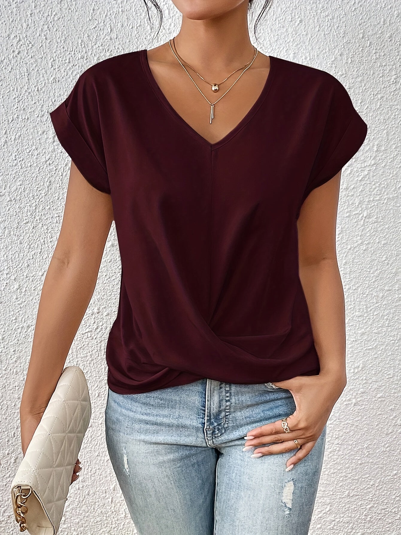 Juana® | Casual women's V-neck T-shirt