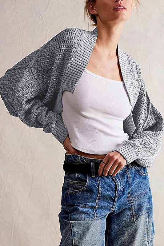 Lotte | Open front cardigan with batwing sleeves