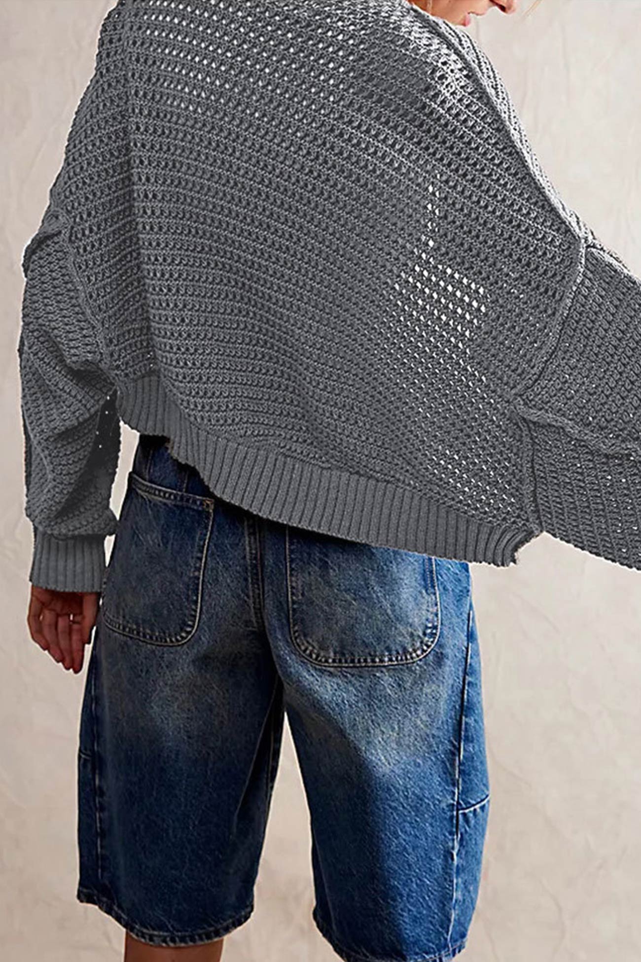 Lotte | Open front cardigan with batwing sleeves