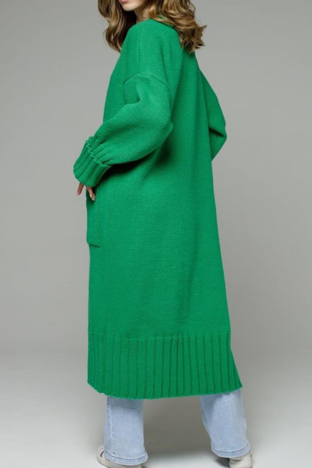 Tania | Long open front cardigan with pockets