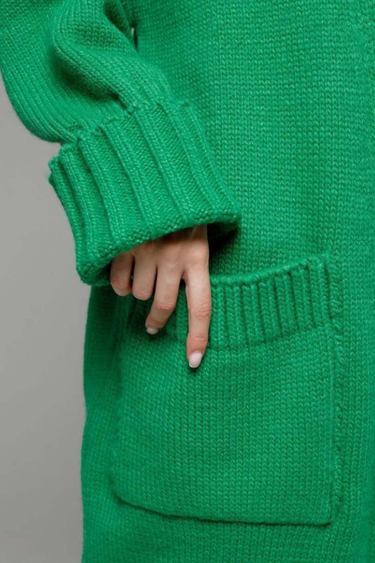 Tania | Long open front cardigan with pockets