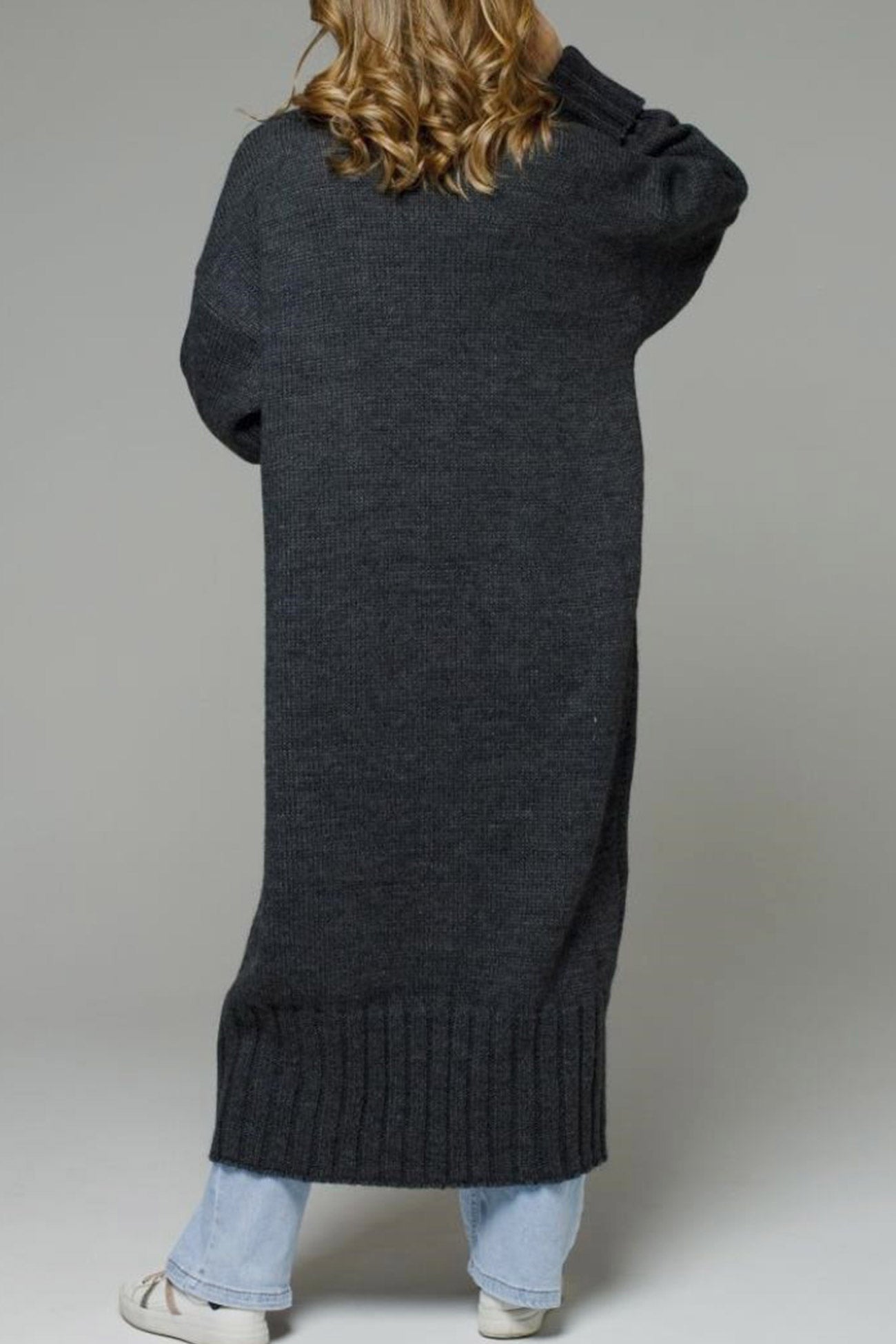 Tania | Long open front cardigan with pockets