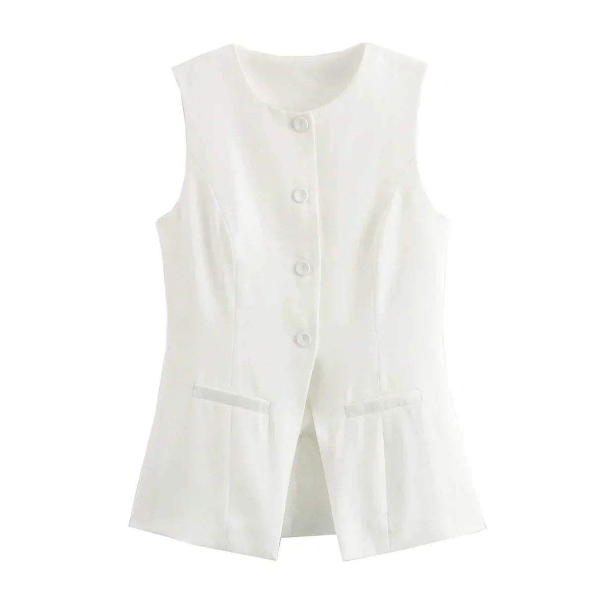 Pilar® | Elegant women's two-piece set vintage short sleeve button placket