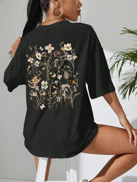 Guadalupe® | Floral women's cotton T-shirt