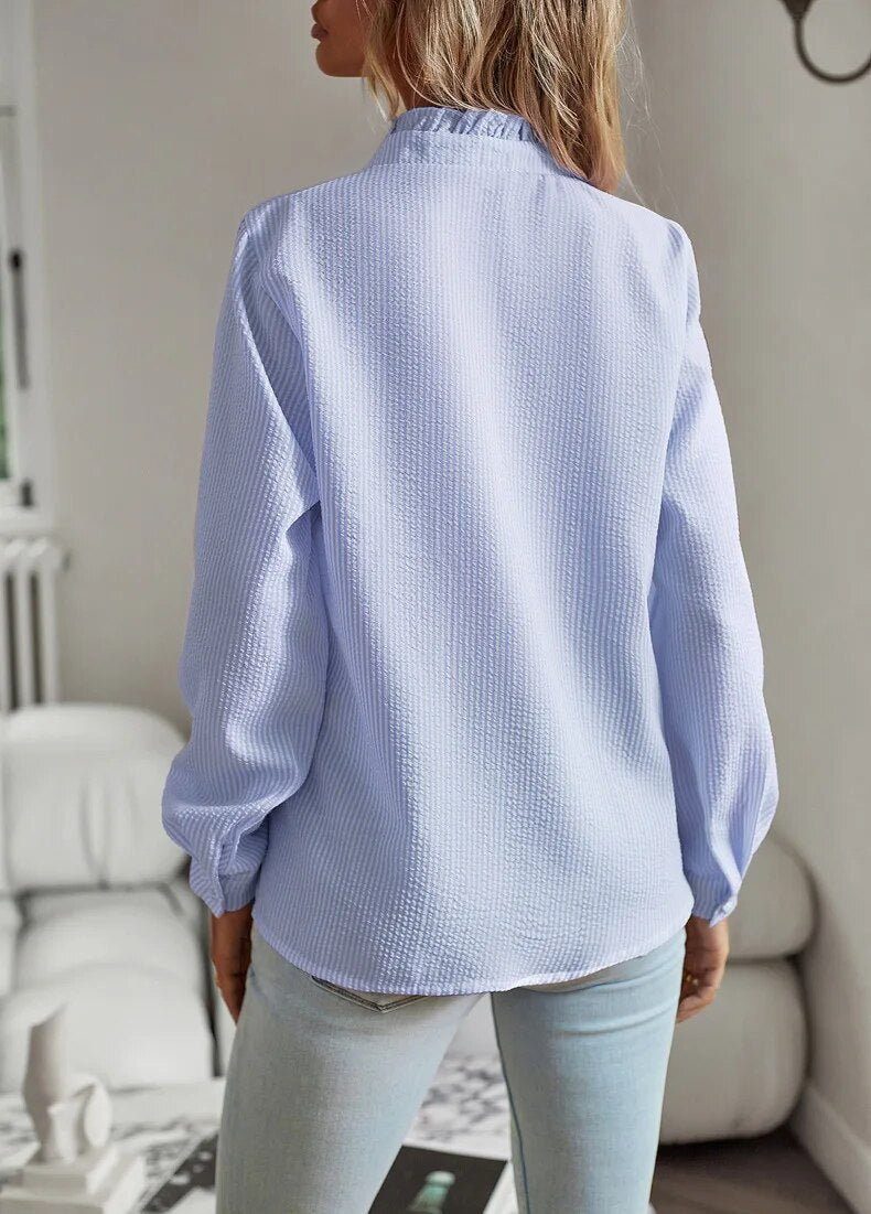 Marilen® | Blouse With Long Sleeves And Cuffed Collar