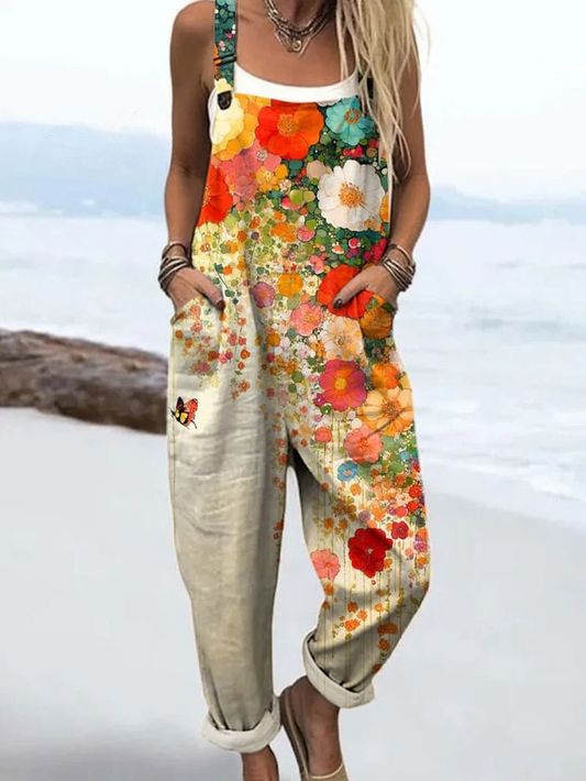 Clarisa® | Vintage floral women's jumpsuit