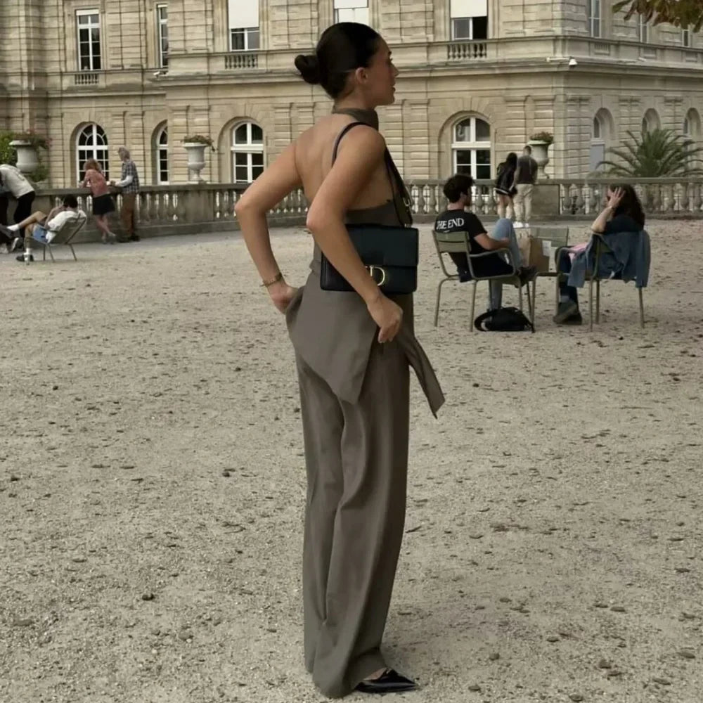 Rosa® | Top + Mid Waist Long Pants Polyester Summer
