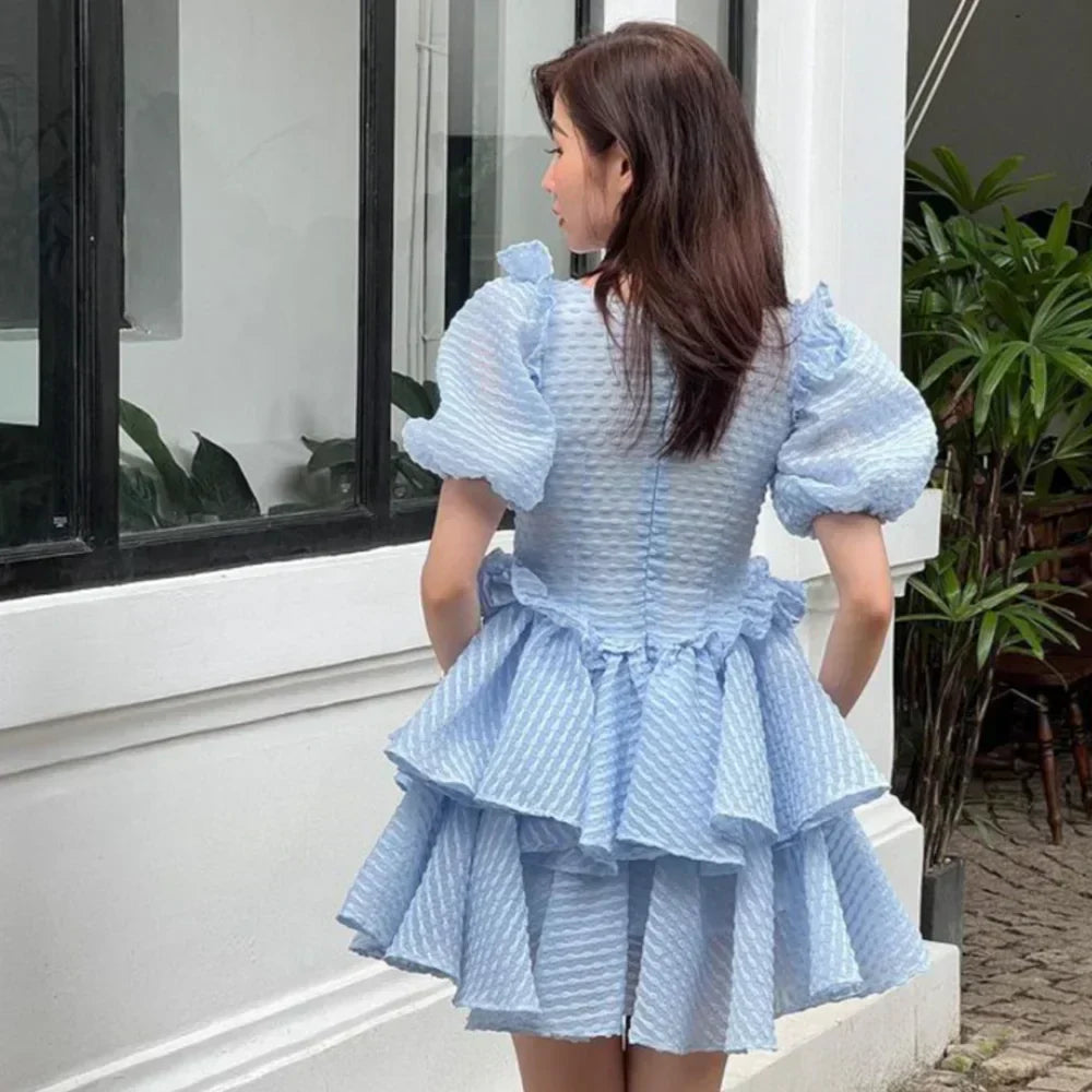 Amira® | Polyester Blue And White Summer