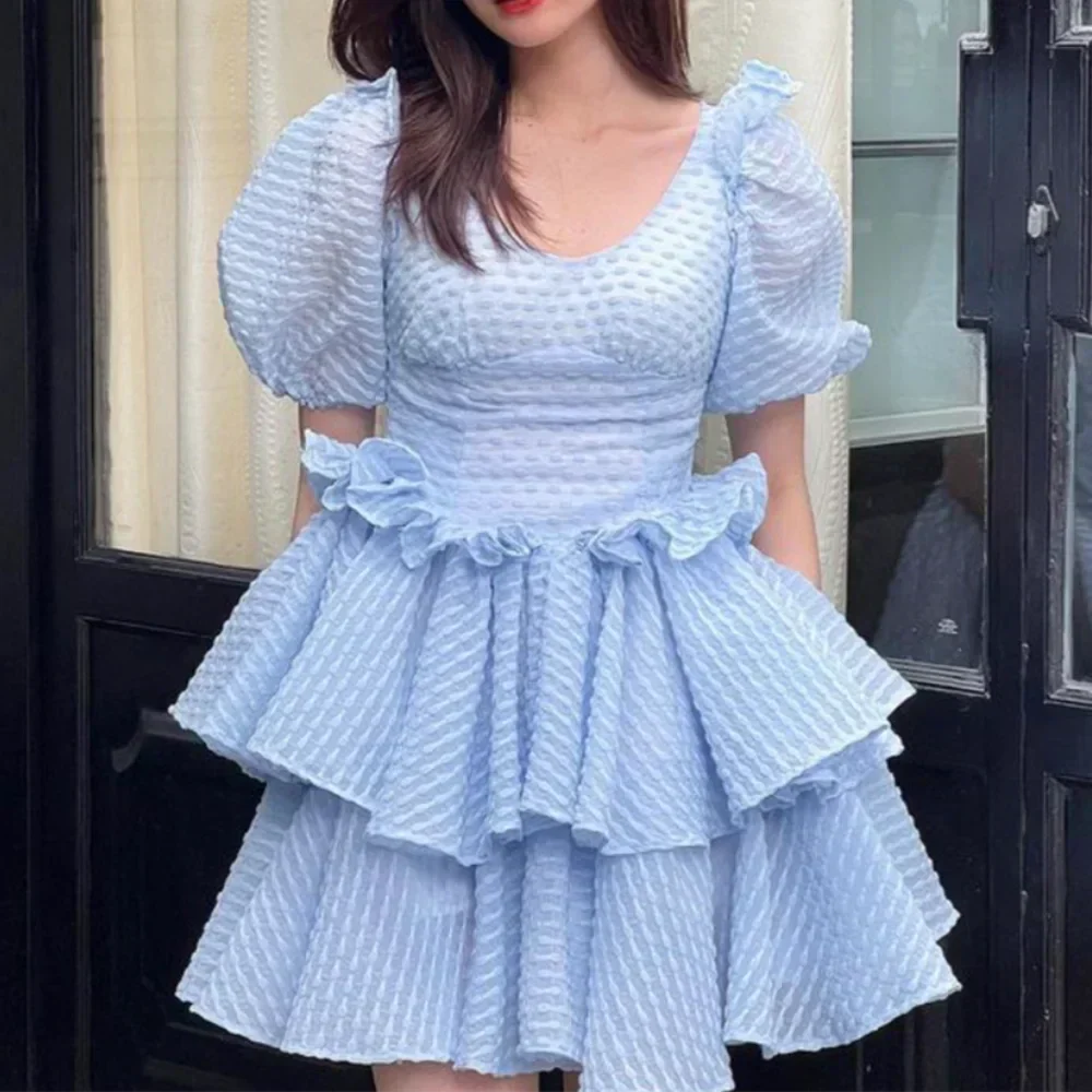 Samanta® | Polyester Blue And White Summer