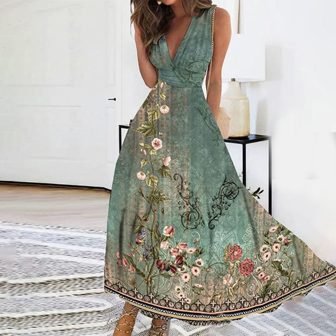 Ivy | Women’s Sleeveless V-Neck Maxi Dress