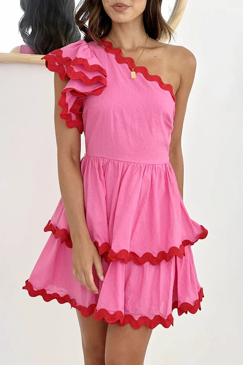 Zaira® | Mini Dress Pink / Red
