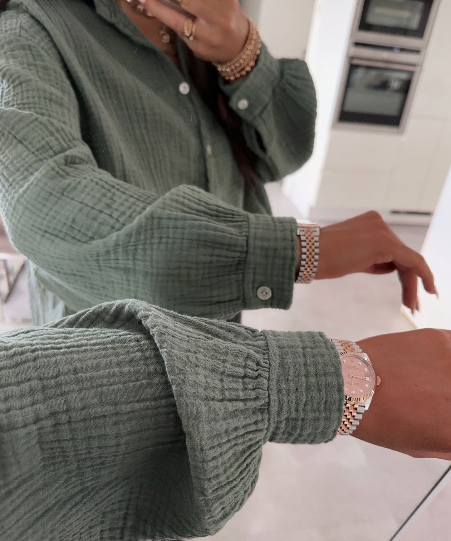 Aure® | Oversize Musselin Bluse