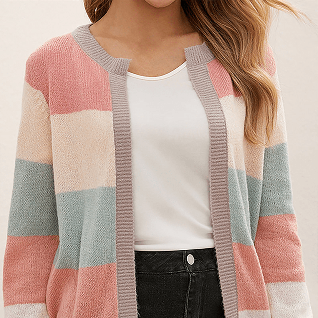 Lotte | Modern striped cardigan for women