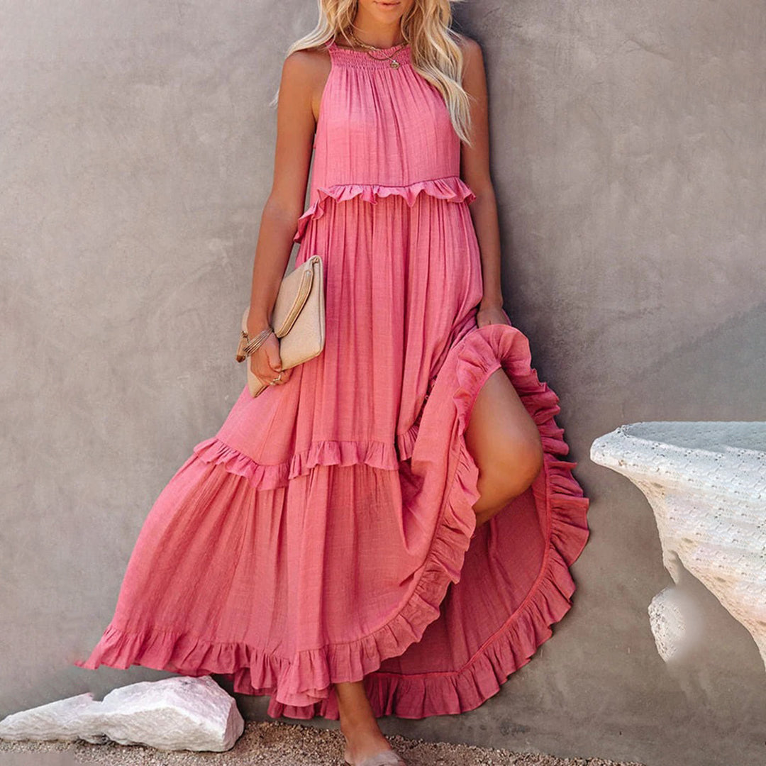 Aurora® | Elegant Sleeveless Maxi Dress With Ruffles