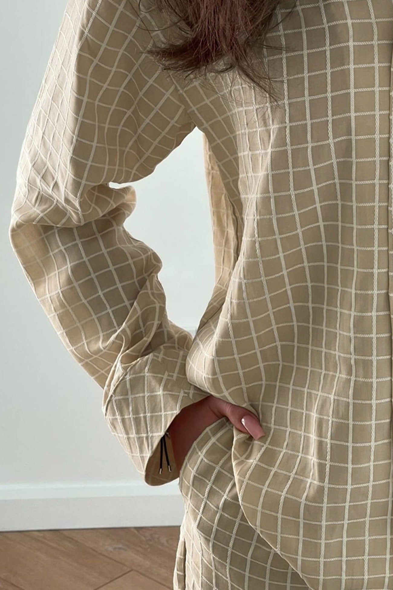 Marina | Checked loungewear with long sleeves