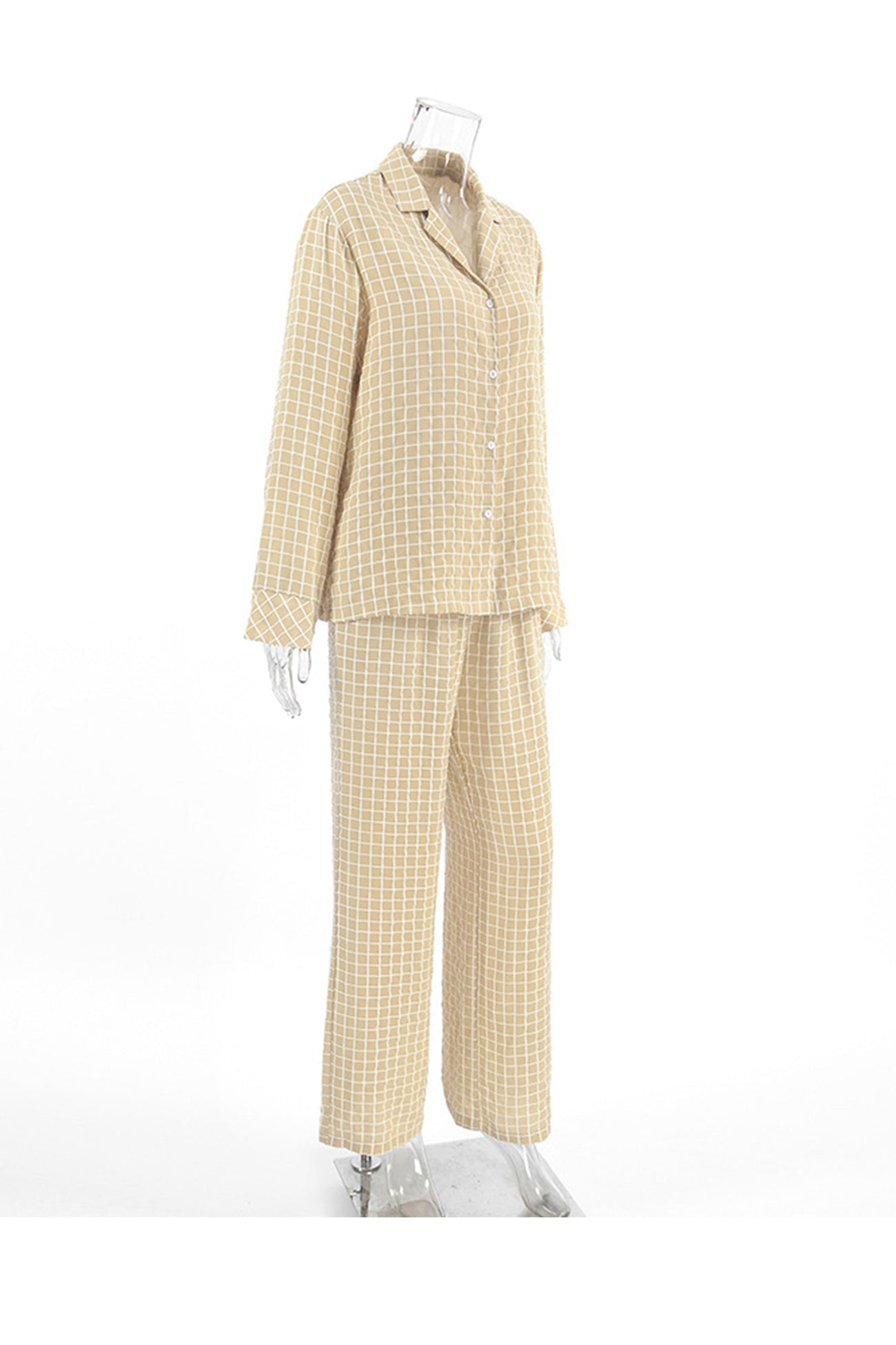 Marina | Checked loungewear with long sleeves