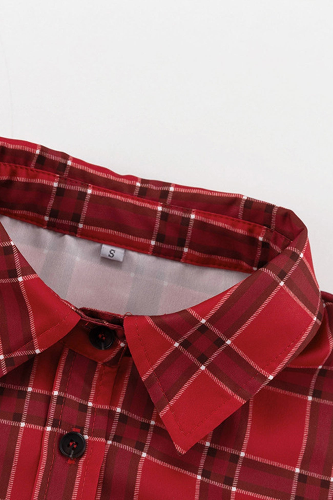 Lucía | Checked single breasted loose blouse