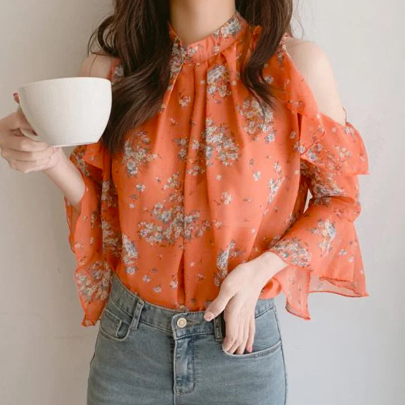 Laura® | Blouse Met Off-The-Shoulder Design