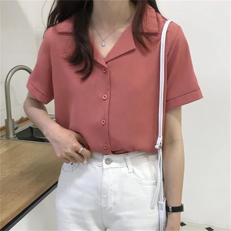 Kay® | Style Summer Blouse With Short Sleeves