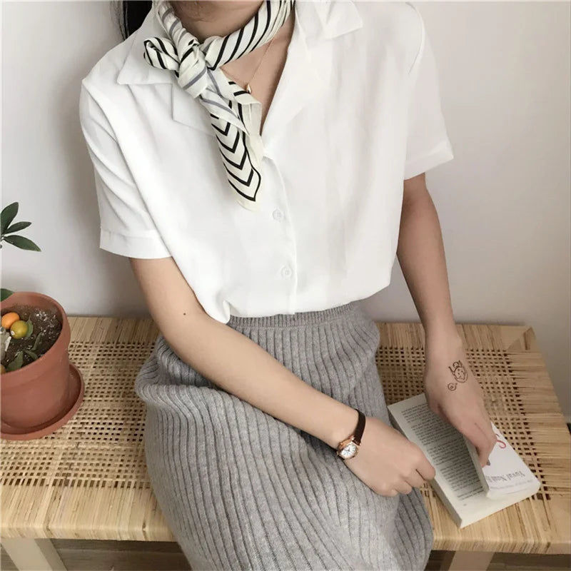 Kay® | Style Summer Blouse With Short Sleeves