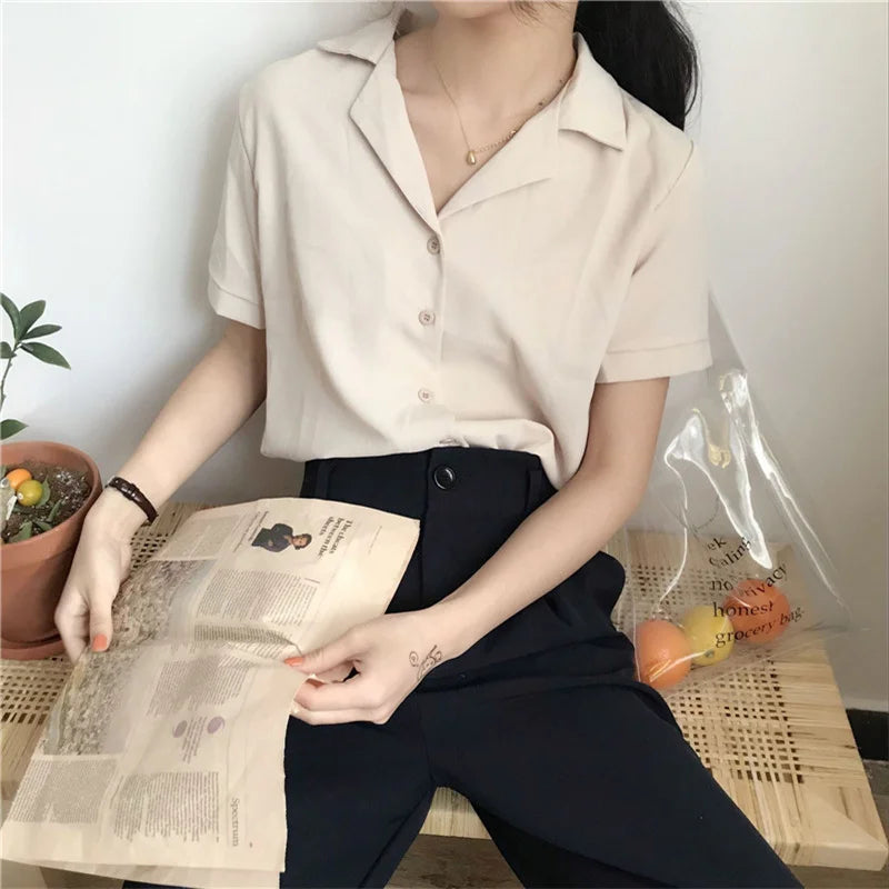 Kay® | Style Summer Blouse With Short Sleeves
