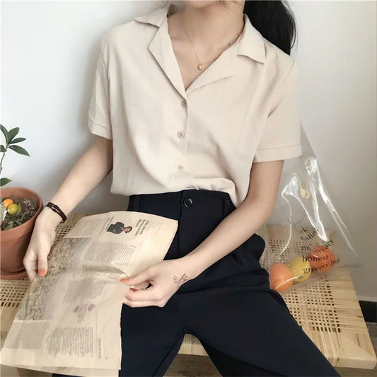 Kay® | Style Summer Blouse With Short Sleeves