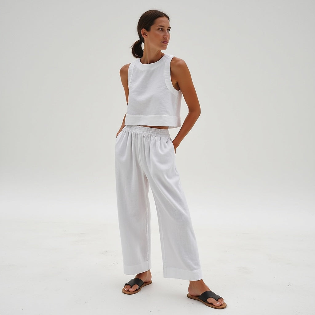 Vanesa® | Lightweight Sustainable Linen Women's Two-Piece Set
