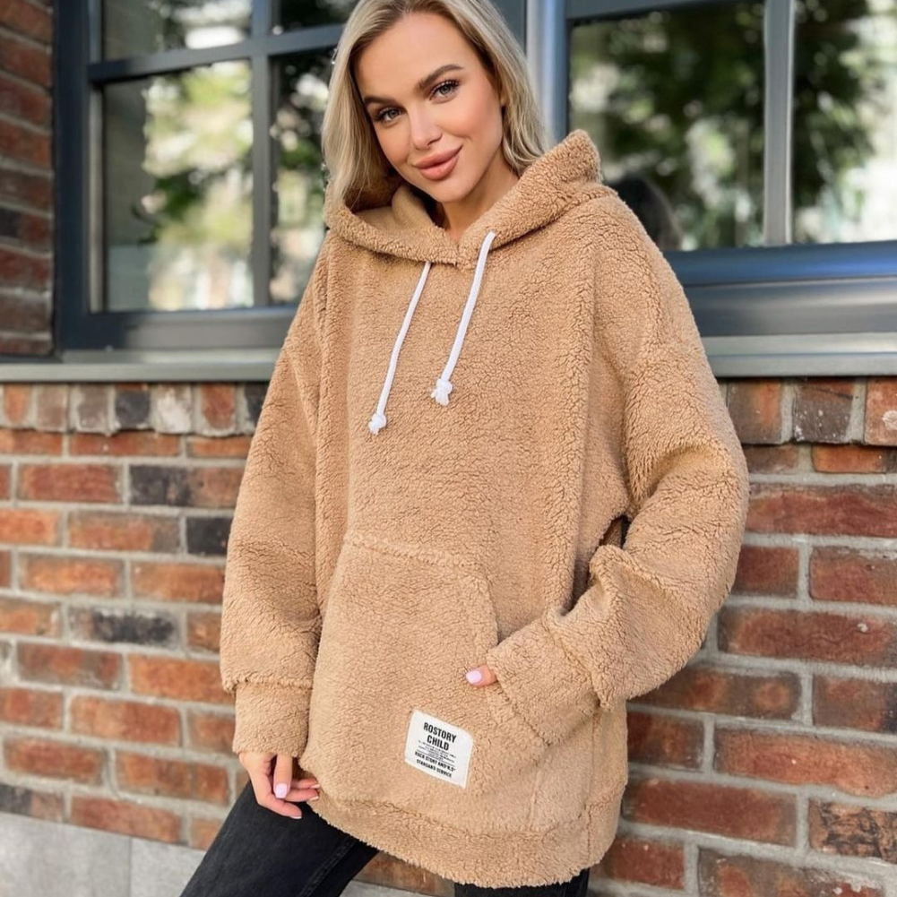 Enid | Fashionable plush hoodie