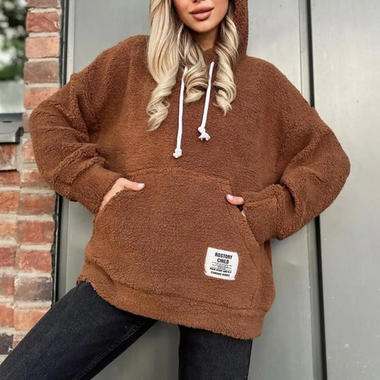 Enid | Fashionable plush hoodie