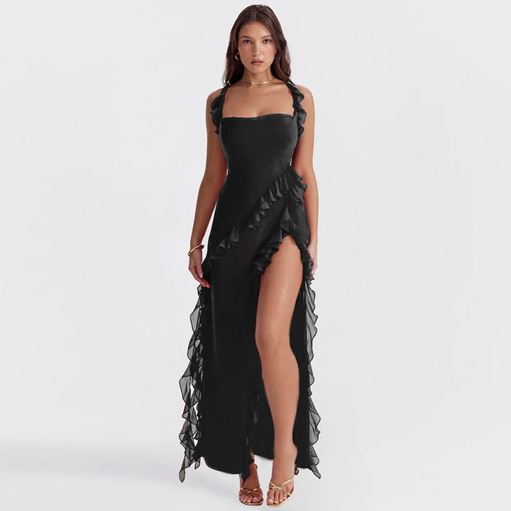 Pamela® | Elegant Long Dress With Ruffles
