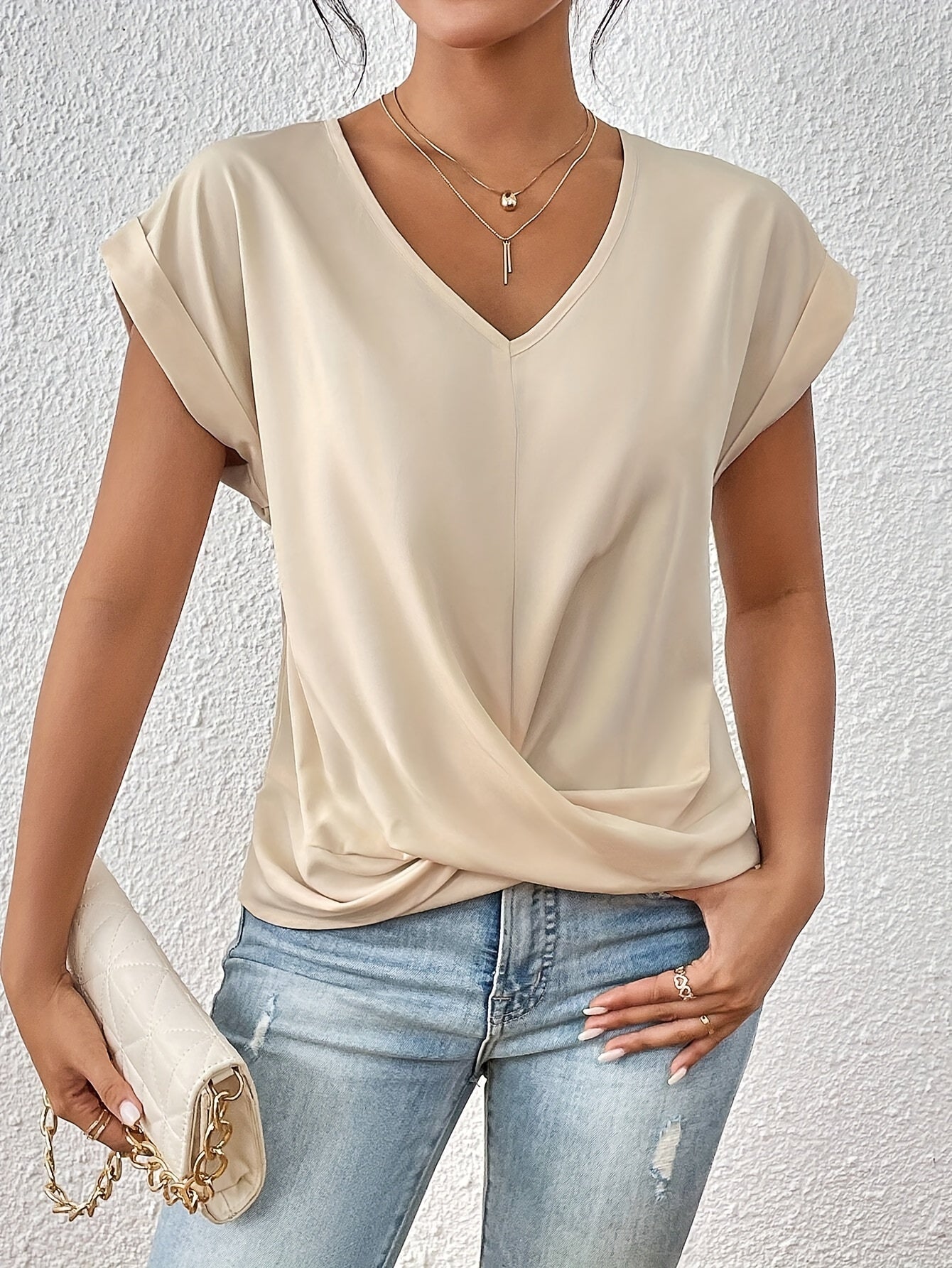 Juana® | Casual women's V-neck T-shirt