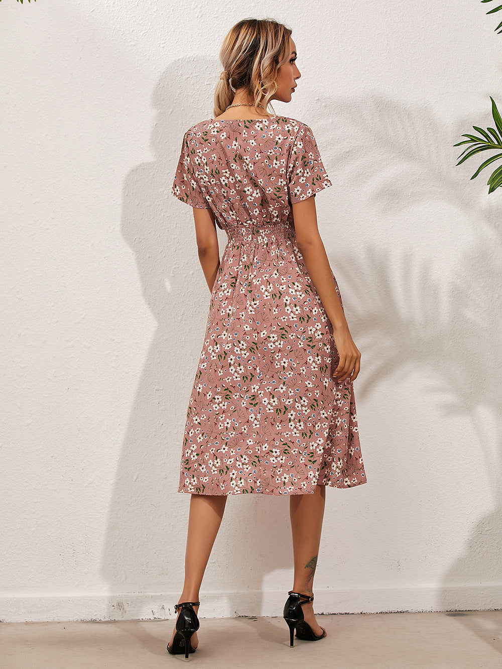 Fatima® | Women's dress with floral pattern