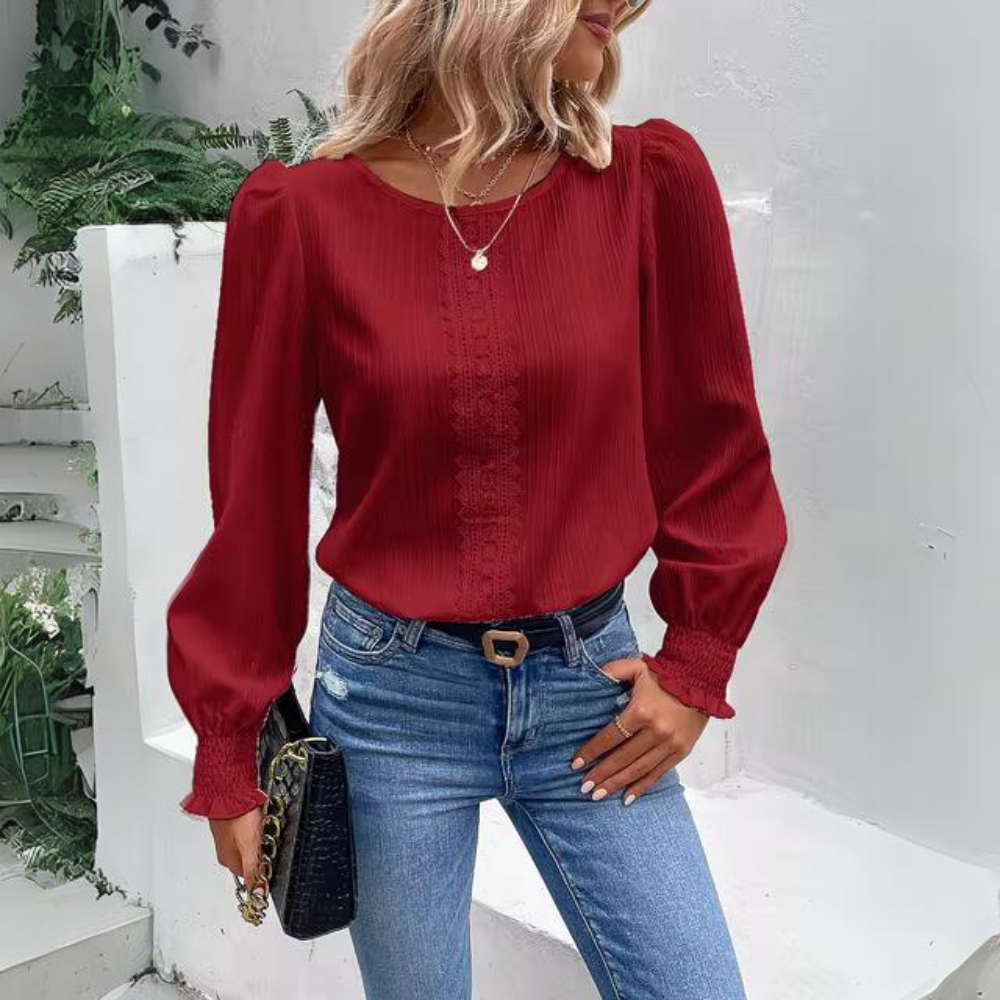 Norma | Casual blouse with sleeves