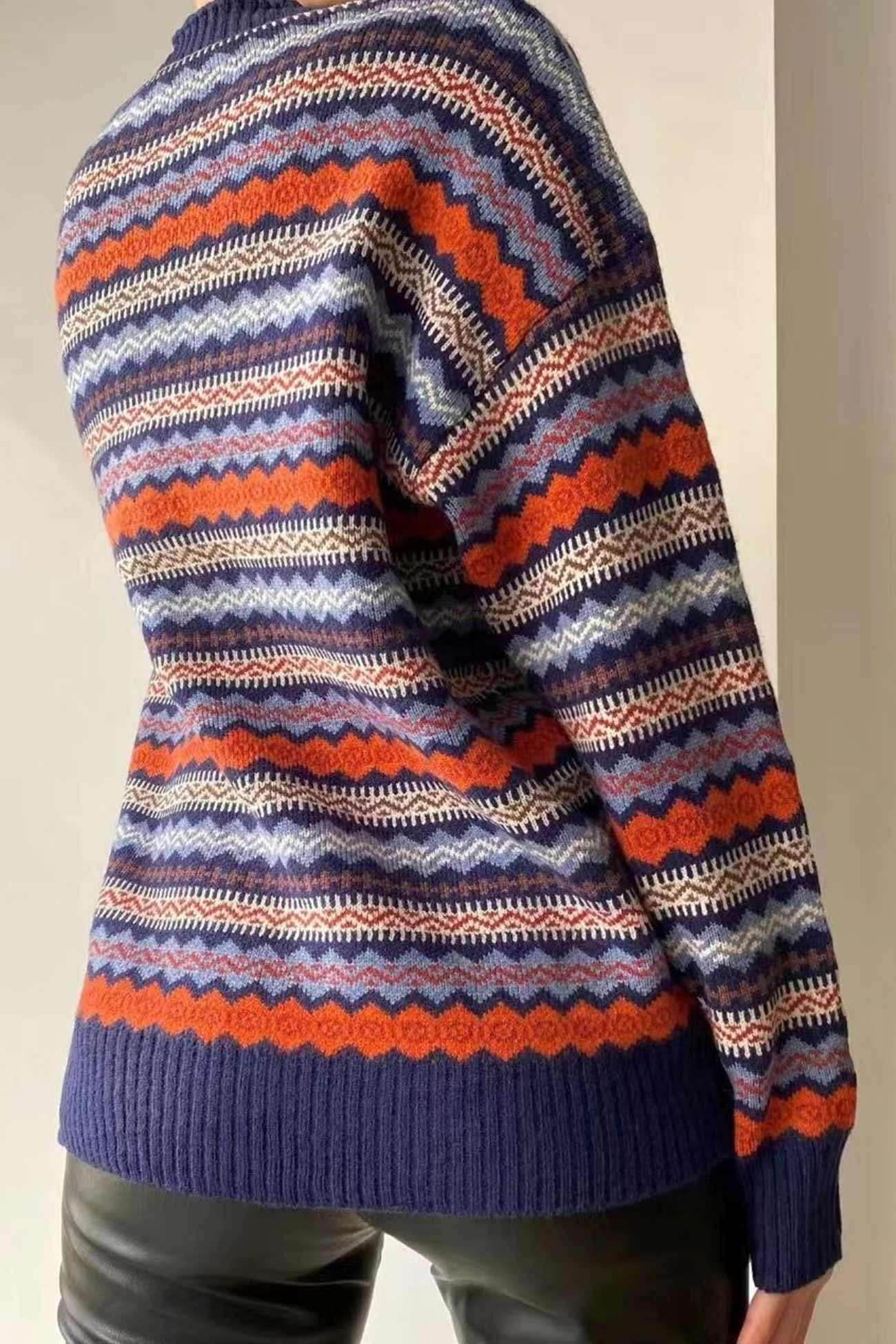 Vera | Retro cardigan with contrast