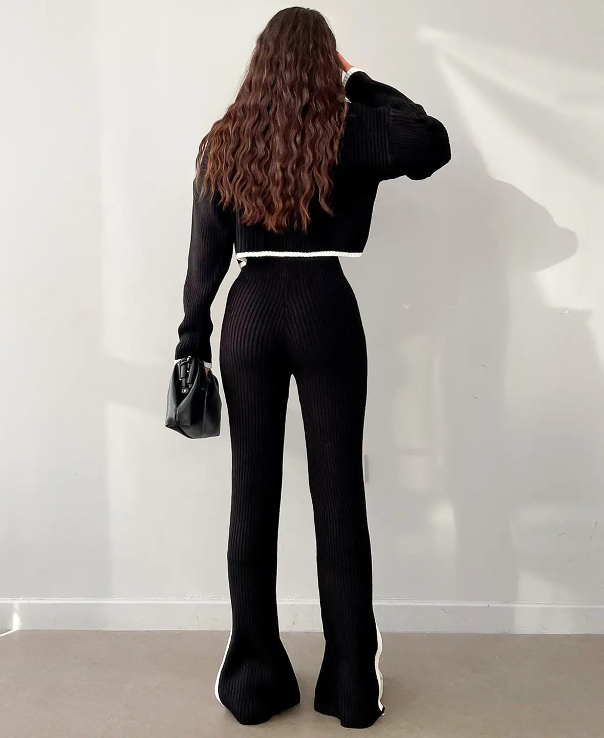 Irene | RIBBED KNIT CROP SET